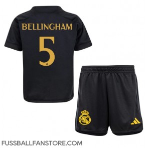 Real Madrid Jude Bellingham #5 Replik 3rd trikot Kinder 2023-24 Kurzarm (+ Kurze Hosen)